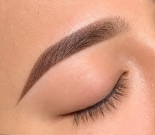 Defined eyebrow tattoo result